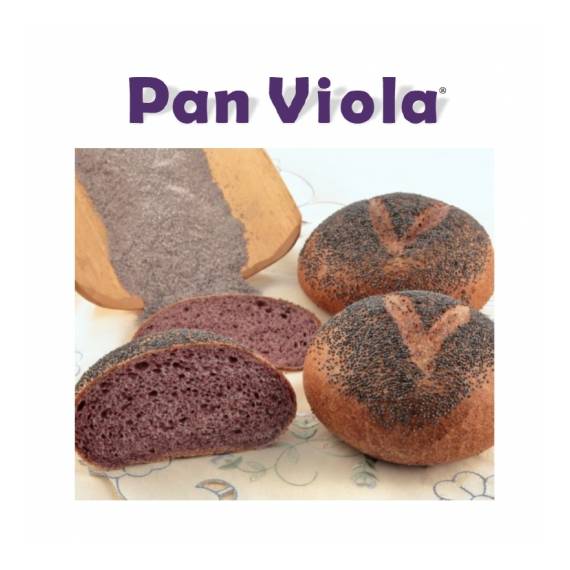 Pan Viola - per pane al riso integrale nero e  papavero blu