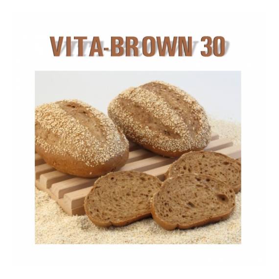 Vita-brown 30 - nucleo al 30% per pane scuro ai semi di girasole, sesamo, lino e soia